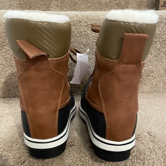 NIB $100 JBU by JAMBU Brown Water Resistant Delilah Duck Boots 9 M - Picture 5 of 6